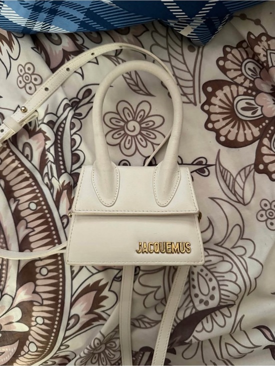 Jacquemus Handbags - Jacquemus Cream Mini Le Chiquito Leather Top-Handle Crossbody
